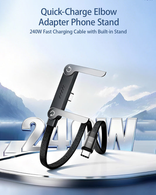 2-in-1 Stand Charging Cable 240W (1.5m/5ft)