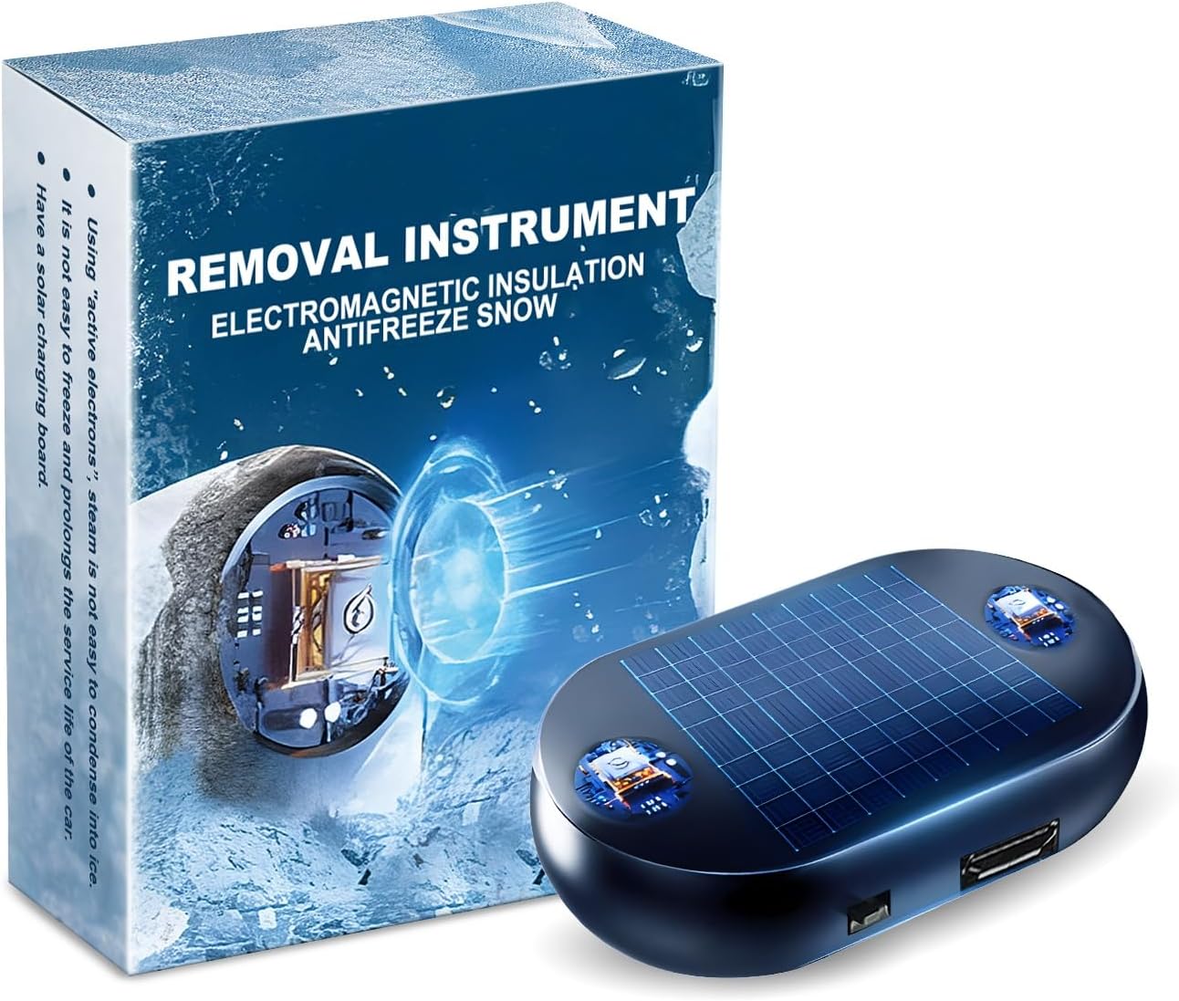 ❄️2025 Newest Electromagnetic Snow and Ice Prevention Device (Solar Powered)