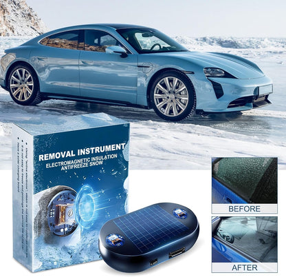 ❄️2025 Newest Electromagnetic Snow and Ice Prevention Device (Solar Powered)