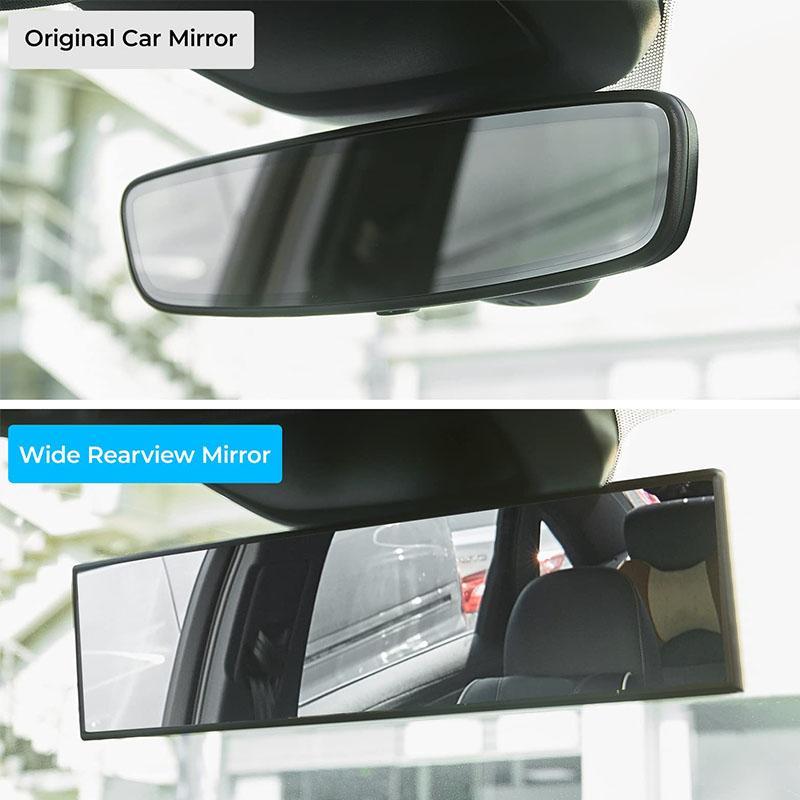 🚗 Drive Safer, See Clearer – ✨ Upgraded 11.8” Wide-Angle Rearview Mirror – For Panoramic, Anti-Glare Vision