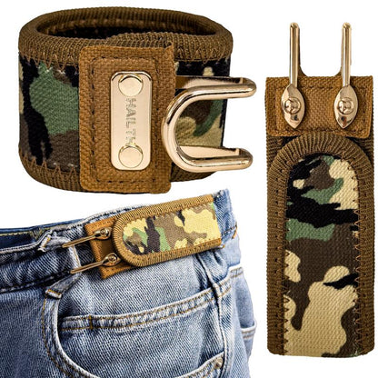 Tactical Metal Hook Elastic Belt (Unisex) - Patented No - Buckle Invisible Design