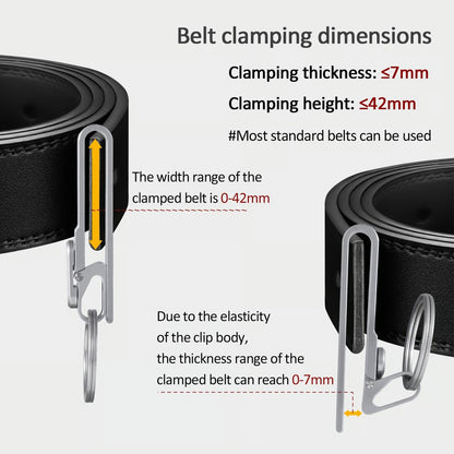 🗝️Titanium Alloy Magnetic Keychain - Anti-Lost Quick-Release Key Ring