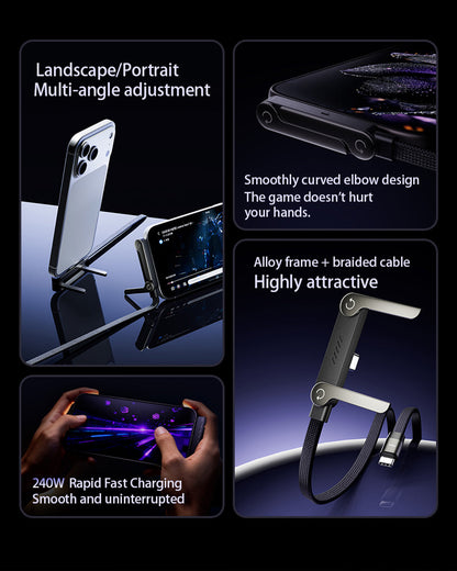 2-in-1 Stand Charging Cable 240W (1.5m/5ft)