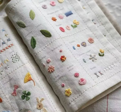 🌈Embroidery Stitch Book(Beginner-Friendly)