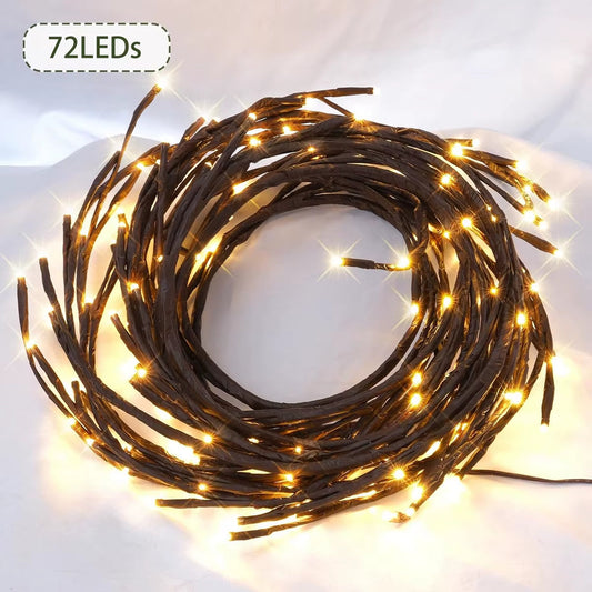 96LED Tree Branch Bedroom Wall Decoration│Willow Vine Tree Light Strip│8 Lighting Modes│Atmosphere Light Home Lighting