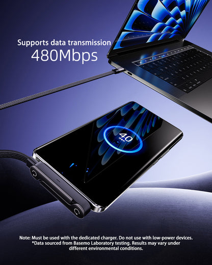 2-in-1 Stand Charging Cable 240W (1.5m/5ft)