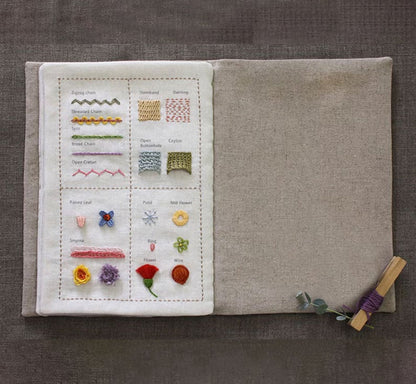 🌈Embroidery Stitch Book(Beginner-Friendly)