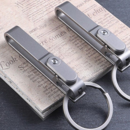 🗝️Titanium Alloy Magnetic Keychain - Anti-Lost Quick-Release Key Ring