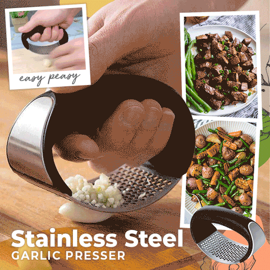 Special Offer Now) Stainless Steel Garlic Presser