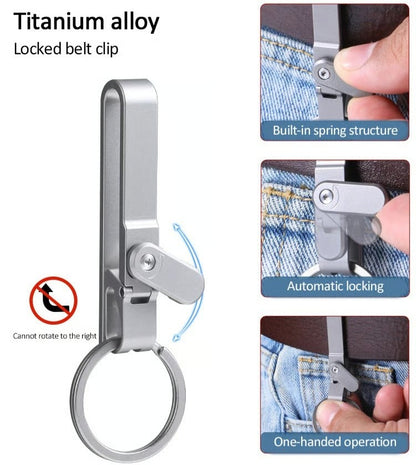 🗝️Titanium Alloy Magnetic Keychain - Anti-Lost Quick-Release Key Ring
