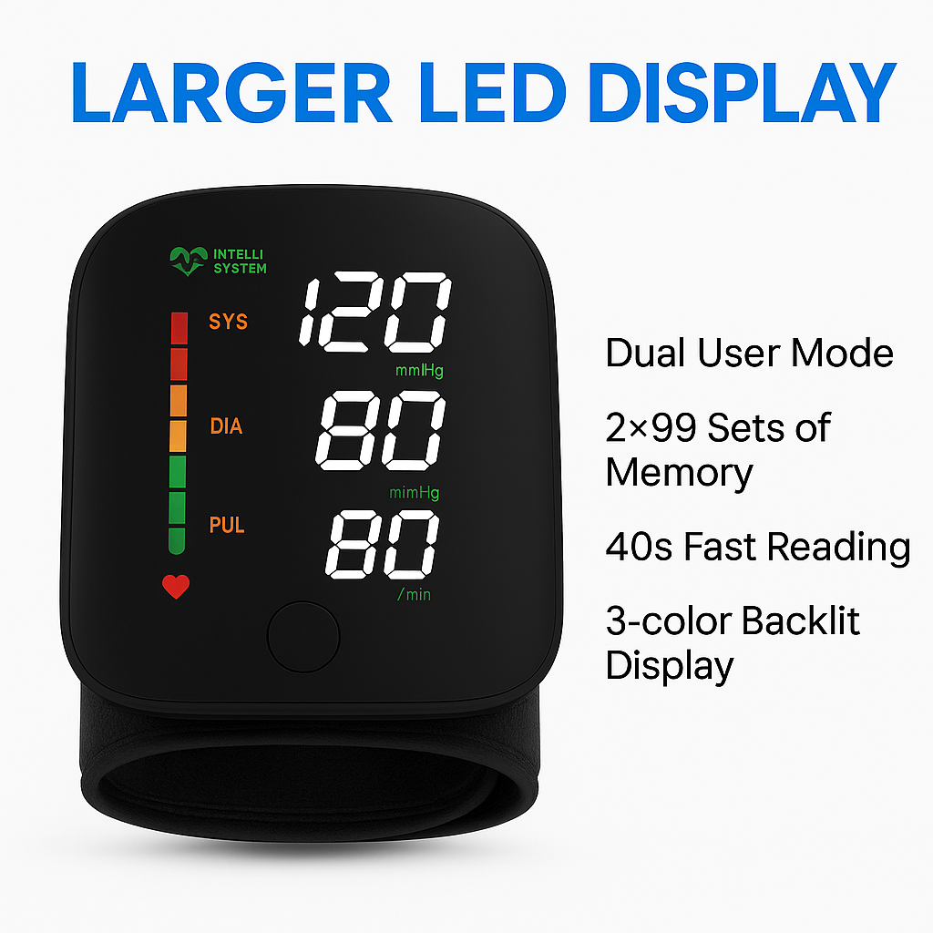 Smart Wrist Blood Pressure Monitor