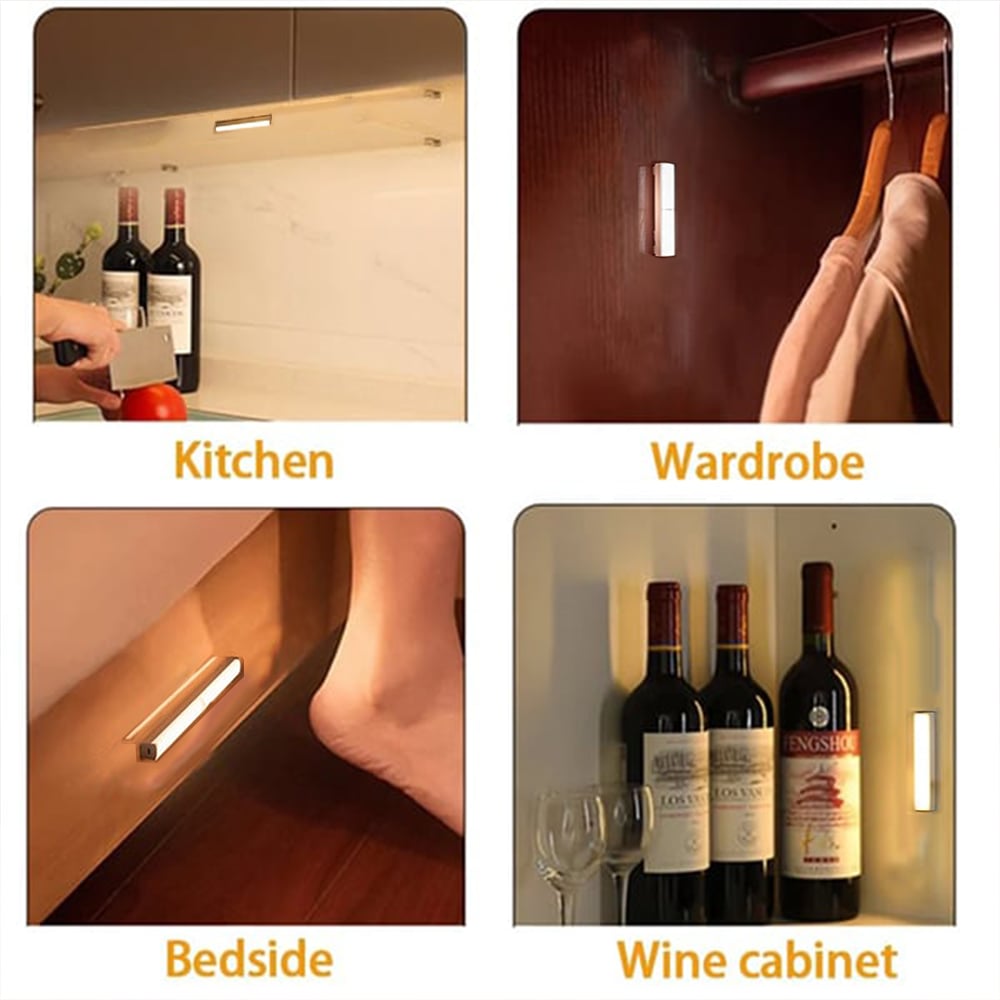 💡💡 Punch-free Smart Sensor Magnetic Rechargeable LED Lights