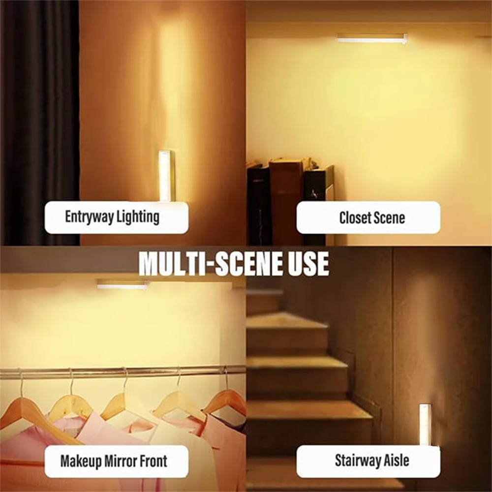 💡💡 Punch-free Smart Sensor Magnetic Rechargeable LED Lights