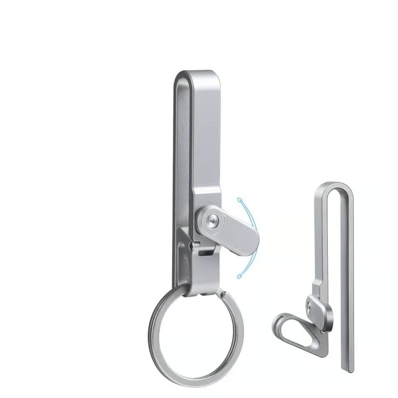 🗝️Titanium Alloy Magnetic Keychain - Anti-Lost Quick-Release Key Ring